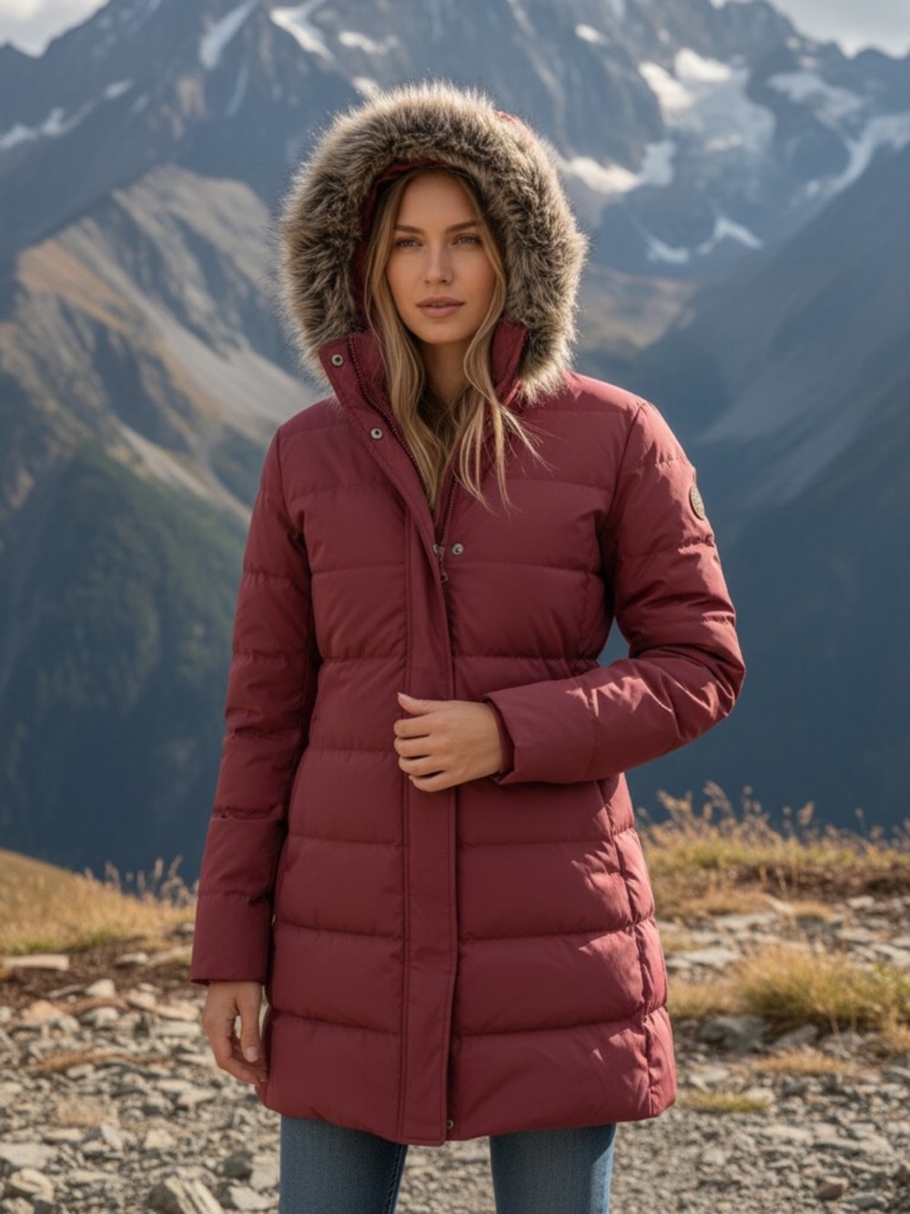 Land's End Women's Max 600 Down Puffer Coat NEW